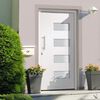 vidaXL Front Door Aluminium and PVC White 110x210 cm
