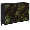 vidaXL Sideboard ELBURG Black Oak 102 x 33 x 76 cm Engineered Wood