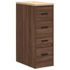 vidaXL Garage Cabinets 2 pcs Brown Oak Engineered Wood