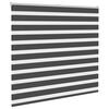 vidaXL Zebra Blind Black 165x150 cm Fabric Width 160.9 cm Polyester