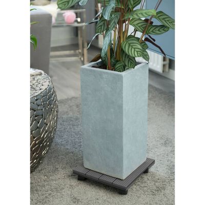 Nature Plant Trolley Square 30x30 cm Anthracite WPC