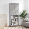 vidaXL Highboard Grey Sonoma 69.5x34x180 cm Engineered Wood