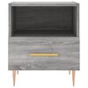 vidaXL Bedside Cabinets 2 pcs Grey Sonoma 40x35x47.5 cm Engineered Wood