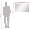 vidaXL Wall Mirror with Shelf 100x60 cm Tempered Glass