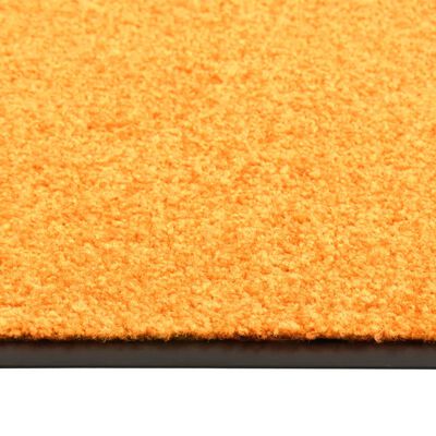 vidaXL Doormat Washable Orange 40x60 cm