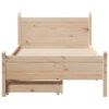 vidaXL Bed Frame without Mattress 90x190 cm Single Solid Wood Pine