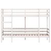 vidaXL Bunk Bed without Mattress White 75x190 cm Small Single Solid Wood Pine