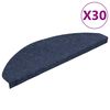 vidaXL Stair Mats Self-adhesive 30 pcs Blue 65x22,5x3,5 cm