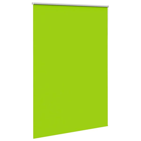 vidaXL Roller Blind Blackout Leaves Green 160x210 cm Fabric Width 156.6 cm Polyester
