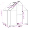 vidaXL Greenhouse with Base Frame Green 169x169x195 cm Aluminium