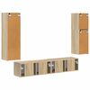 vidaXL TV Cabinet Set Wall-mounted 4 pcs Sonoma Oak Engineered Wood