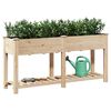 vidaXL Garden Planter Beige 161 x 43 x 76.5 cm Solid Fir Wood