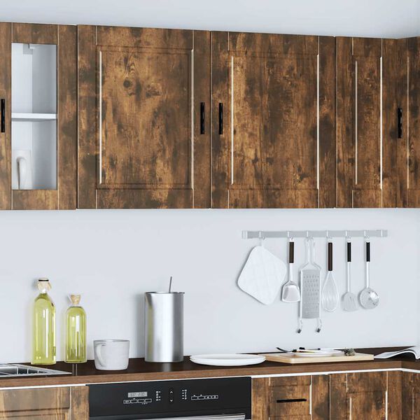 vidaXL Kitchen Wall Cabinets 2 pcs&nbsp;Porto Smoked Oak Engineered Wood