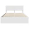vidaXL Bed Frame with Drawer White 160 x 200 cm Engineer Wood
