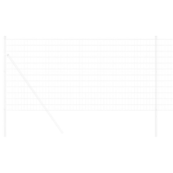 vidaXL Euro Fence Silver 1.4 x 10 m Hot dip galvanized iron