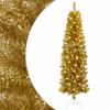 vidaXL Artificial Slim Christmas Tree with Bauble 180 cm 300 LEDs