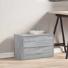 vidaXL Cabinet with 2 Drawers Grey Sonoma 60x31x40 cm Engineered Wood