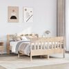 vidaXL Bed Frame without Mattress 120x190 cm Small Double Solid Wood Pine