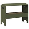 vidaXL Livestock Feeding Trough Olive Green 79 x 35 x 62 cm