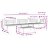 vidaXL 4 Piece Garden Pallet Sofa Set Solid Wood Acacia