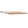 vidaXL Manual Retractable Awning with LEDs 4.5 x 3 m