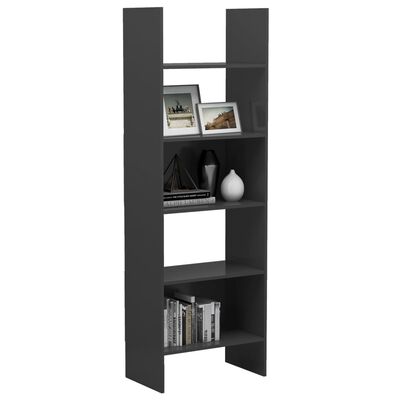 vidaXL Book Cabinet Grey 60x35x180 cm Engineered Wood
