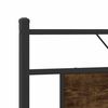 vidaXL Bed Frame without Mattress Smoked Oak 160x200 cm Engineered Wood