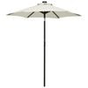 vidaXL Garden Parasol | Sand and Dark Grey | Polyester Fabric, Aluminium