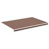 vidaXL Replacement Fabric for Awning Brown 4.5x3 m