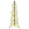 vidaXL Christmas Tree with 100 LEDs Warm White 120 cm Rattan
