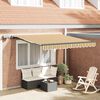 vidaXL Retractable Awning Manual Multicolour 350 x 250 cm Fabric