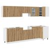 vidaXL 11 Piece Kitchen Cabinet Set Lyon Artisan Oak Engineered Wood
