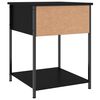 vidaXL Bedside Tables 2 pcs Black 44x45x58 cm Engineered Wood