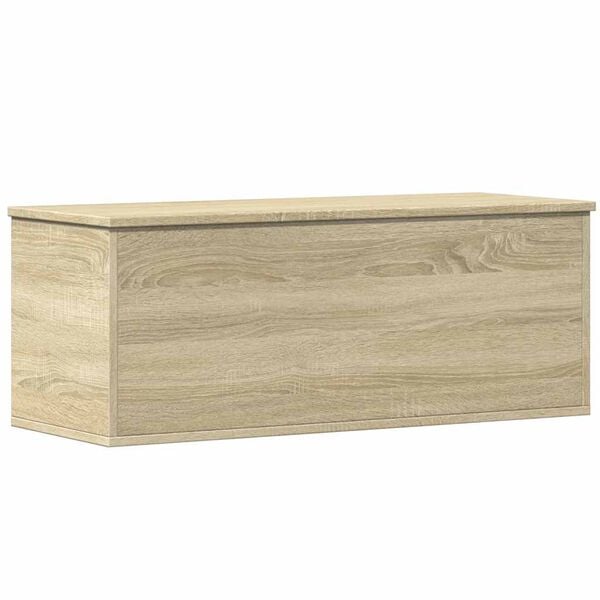vidaXL Storage Box Sonoma Oak 90x35x35 cm Engineered Wood