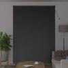 vidaXL Venetian Blinds Height Adjustable Black 220 x 155 cm Aluminium