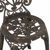 vidaXL Garden Bistro Set 3 pcs Bronze Aluminium