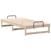vidaXL Bed Frame Brown 75 x 190 cm Solid Pine Wood