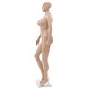 vidaXL Female Mannequin with Glass Base Beige 180 cm