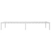 vidaXL Metal Bed Frame without Mattress White 107x203cm