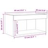 vidaXL TV Cabinet with LED Lights Concrete Grey 60x30x30 cm