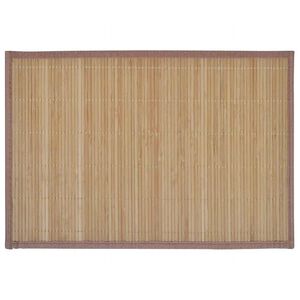 vidaXL Placemat | Brown | Bamboo | 30 x 45 cm | Non-slip | Bamboo Placemats