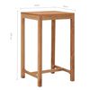 vidaXL Garden Bar Table 60x60x105 cm Solid Teak Wood