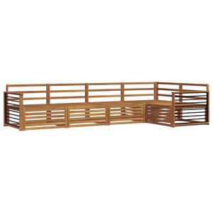 vidaXL Outdoor Sofa Set 5 pcs Natural Solid Acacia Wood