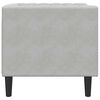vidaXL Chesterfield Sofa Chair Light grey 71 x 74.5 x 70.5 cm Velvet