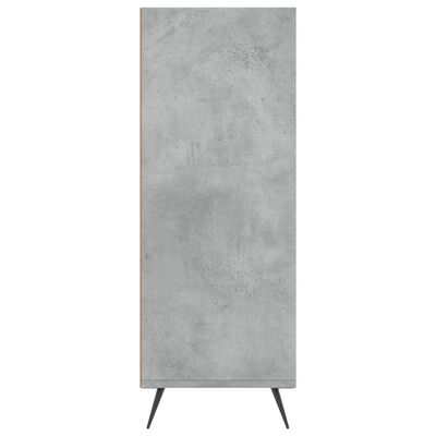vidaXL Bookcase Concrete Grey 69.5x32.5x90 cm Engineered Wood