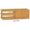 vidaXL Wall-mounted Bathroom Cabinet 90x40x30 cm Solid Wood Teak
