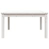 vidaXL Garden Table White 82.5x82.5x45 cm Solid Wood Pine