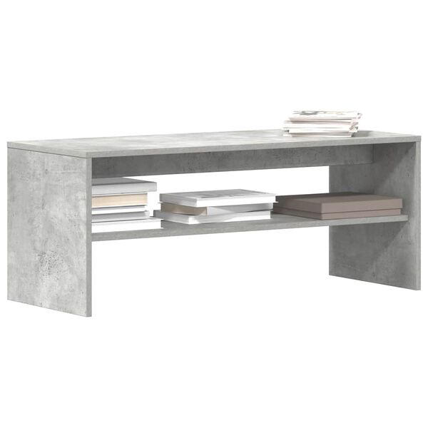 vidaXL TV Cabinet Concrete Grey 100x40x40 cm Engineered Wood