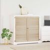 vidaXL Cabinet Door 2 pcs Natural 110 x 2.1 x 59.5 cm Solid Pine Wood