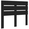 vidaXL Bed Frame with Headboard Black 135 x 190 cm Solid Pine Wood